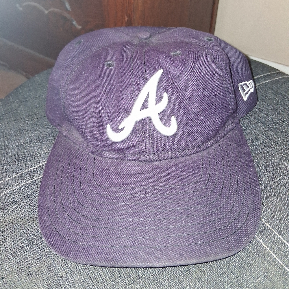 Atlanta Braves Hat Cap New Era Dark Blue